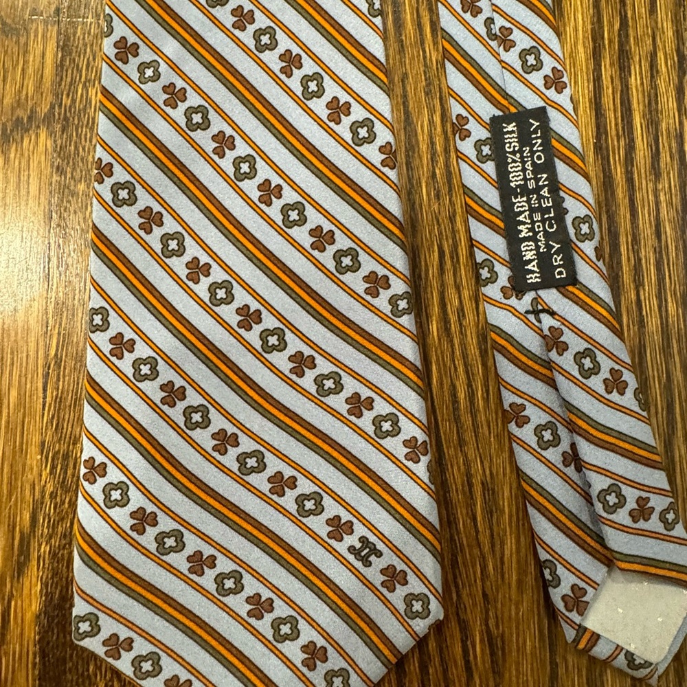 Vintage CELINE PARIS 100% Silk Tie